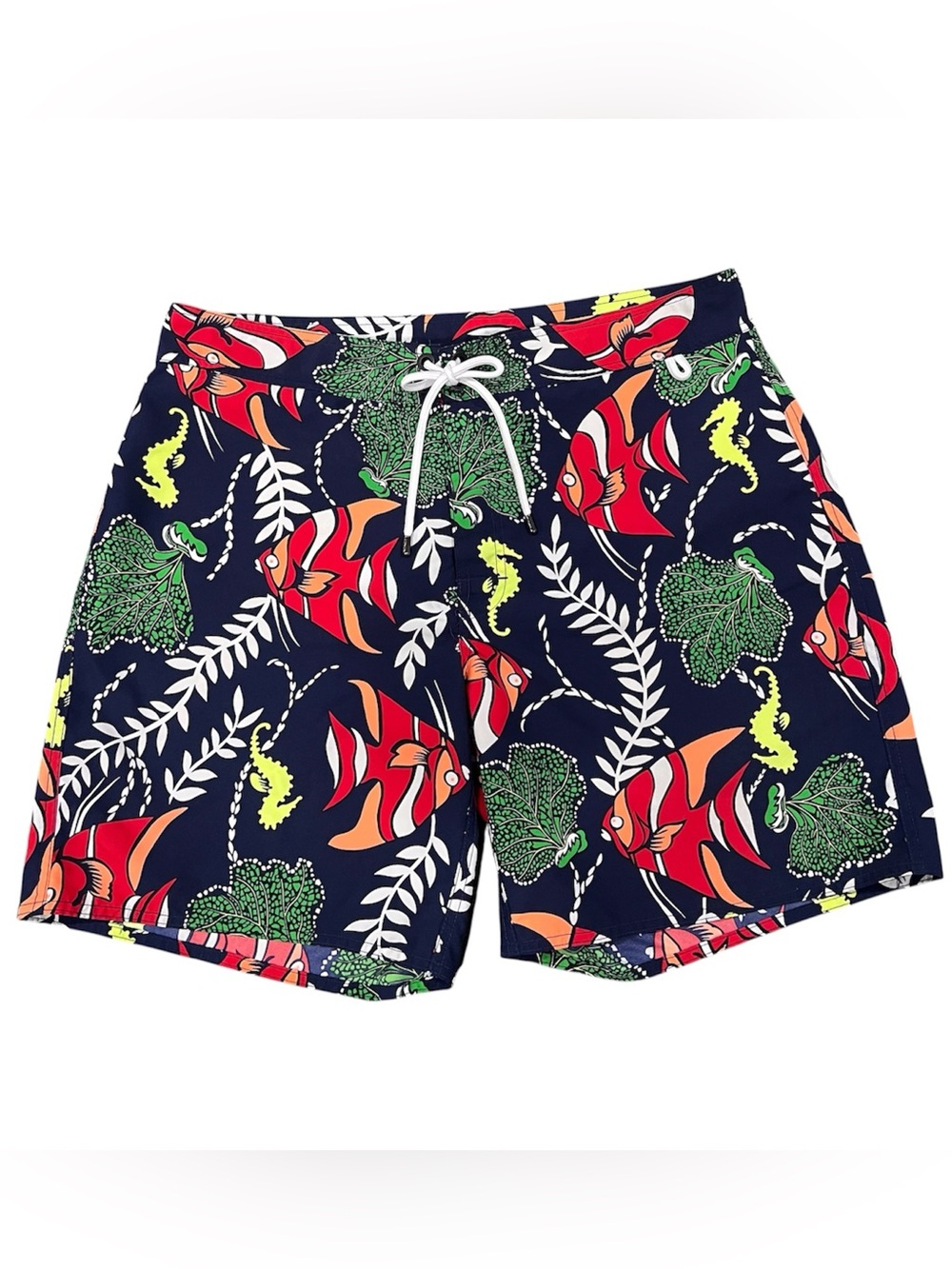 RLX Ralph Lauren  Swim Board Shorts Bold Fish and Navy Size 36